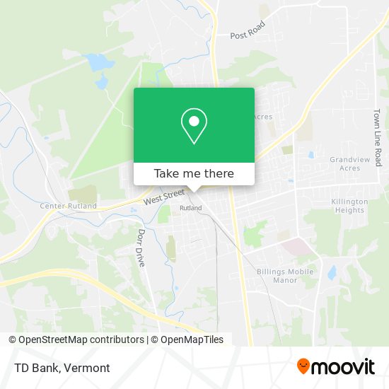 TD Bank map