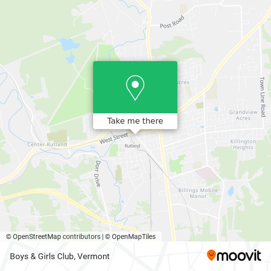 Boys & Girls Club map