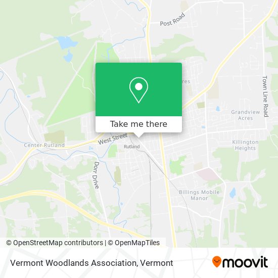 Vermont Woodlands Association map