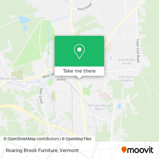 Roaring Brook Furniture map