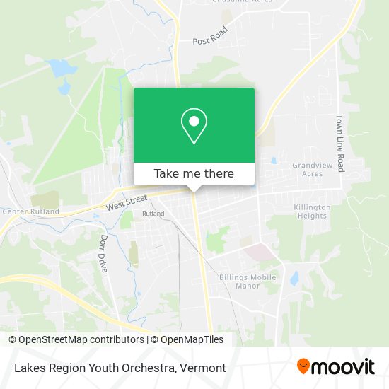 Lakes Region Youth Orchestra map