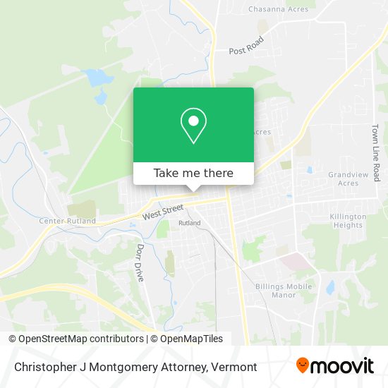 Christopher J Montgomery Attorney map
