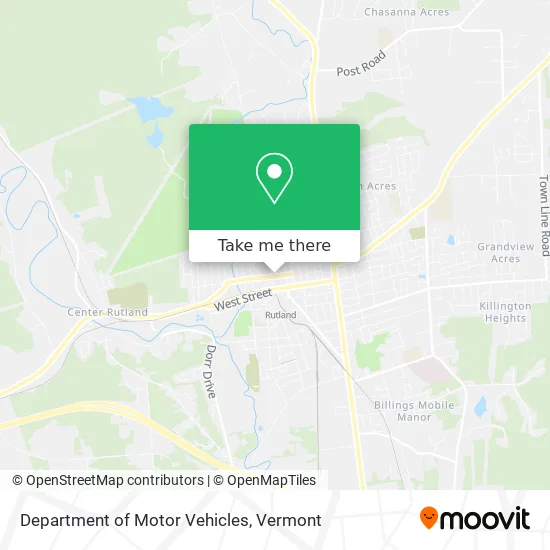 Department of Motor Vehicles map
