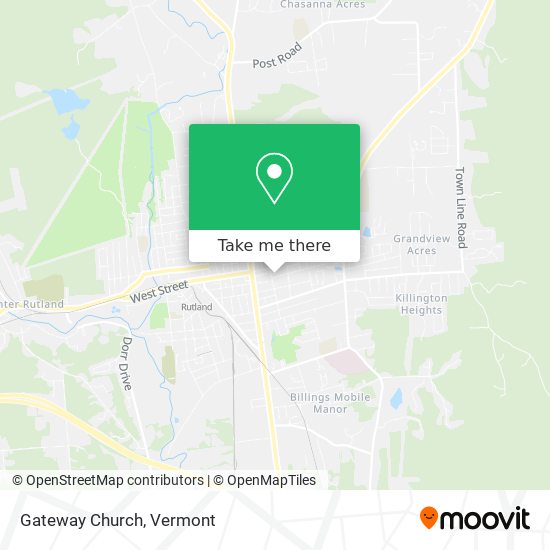 Gateway Church map