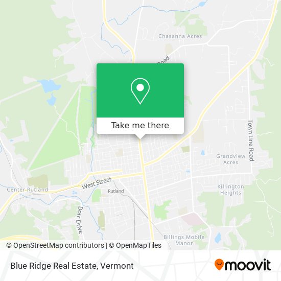 Mapa de Blue Ridge Real Estate