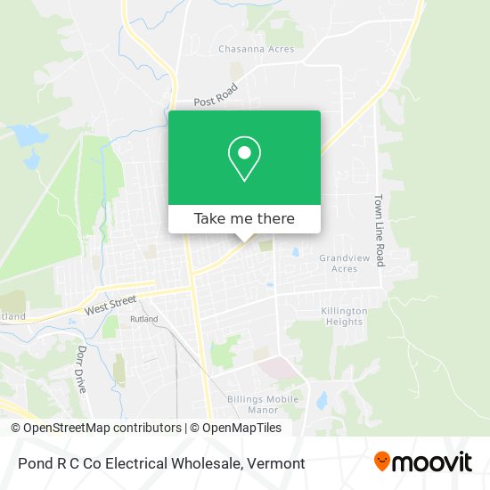 Pond R C Co Electrical Wholesale map