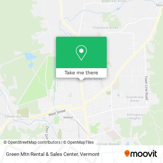 Mapa de Green Mtn Rental & Sales Center