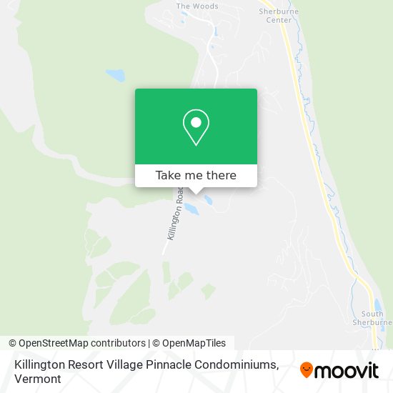 Killington Resort Village Pinnacle Condominiums map