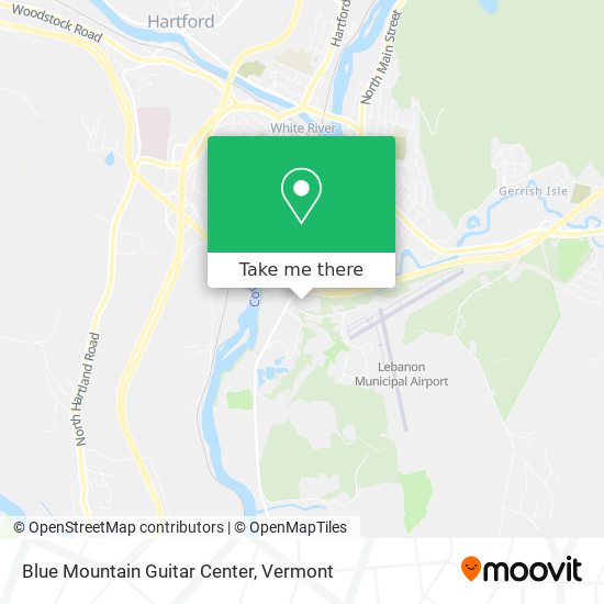 Blue Mountain Guitar Center map