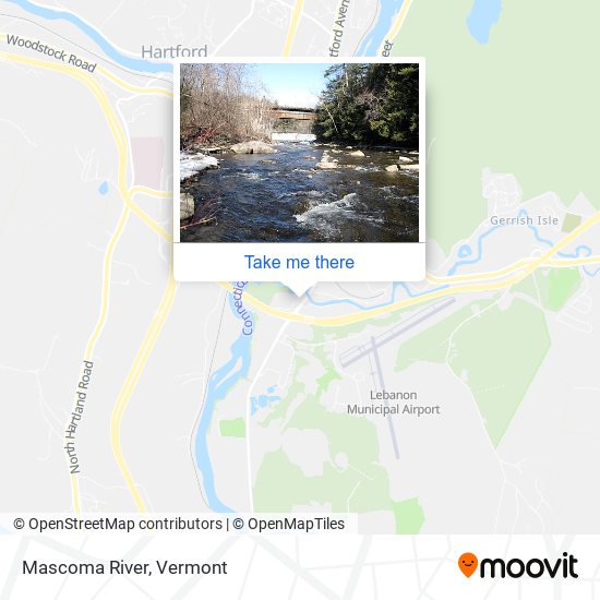 Mascoma River map