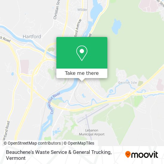 Beauchene's Waste Service & General Trucking map