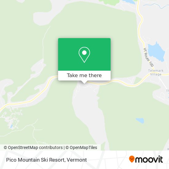 Mapa de Pico Mountain Ski Resort
