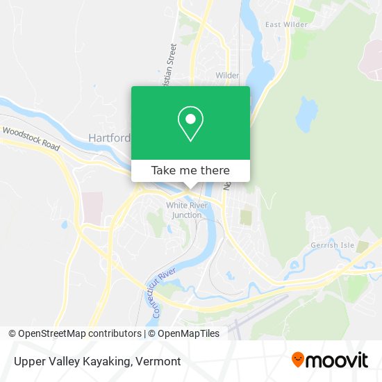 Upper Valley Kayaking map