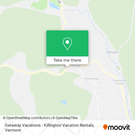 Mapa de Getaway Vacations - Killington Vacation Rentals