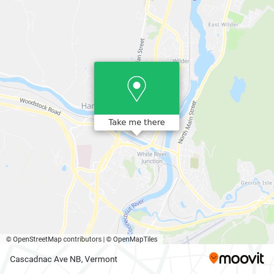 Cascadnac Ave NB map