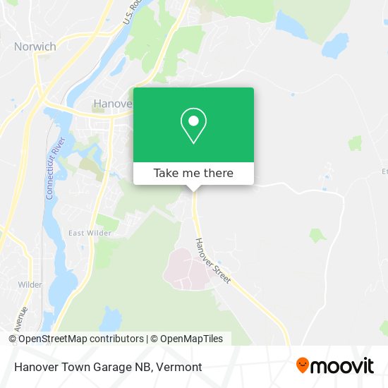 Hanover Town Garage NB map