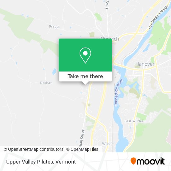 Upper Valley Pilates map