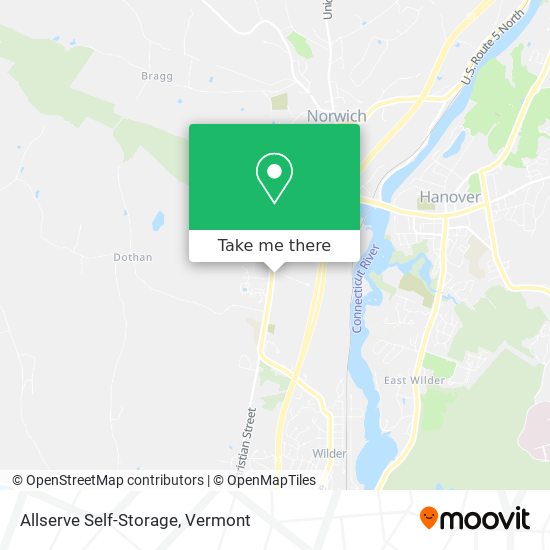 Allserve Self-Storage map