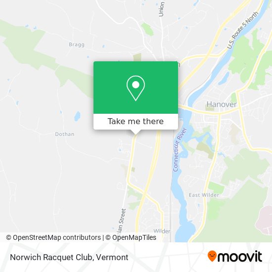 Norwich Racquet Club map