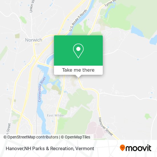 Hanover,NH Parks & Recreation map