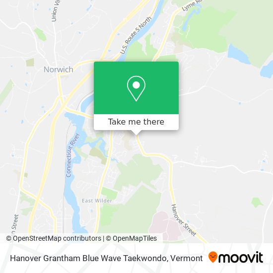 Mapa de Hanover Grantham Blue Wave Taekwondo