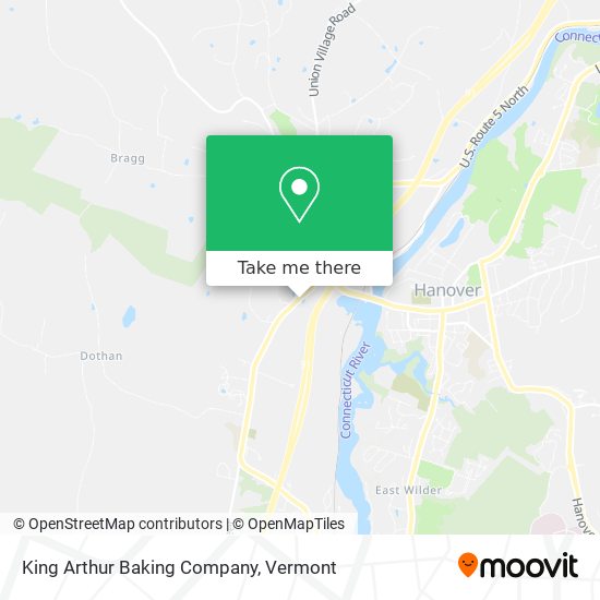 King Arthur Baking Company map