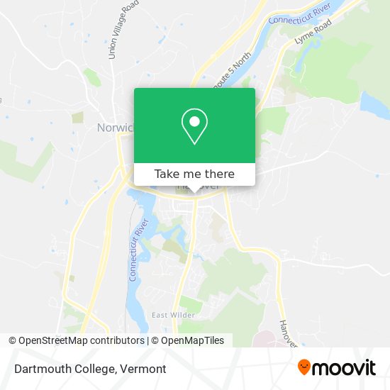 Mapa de Dartmouth College