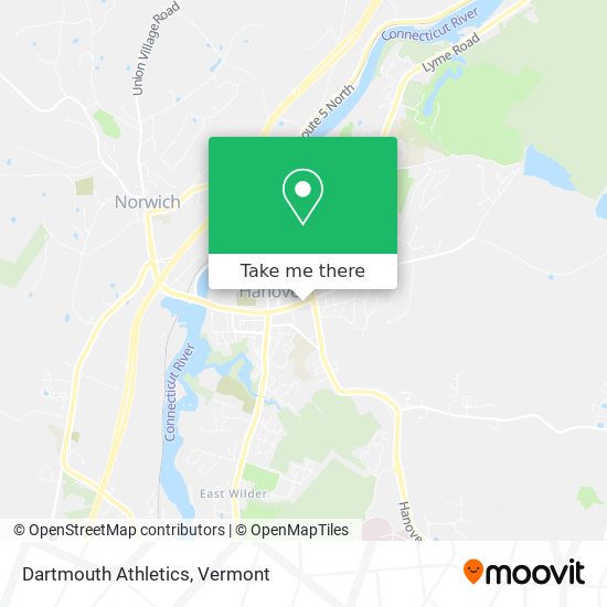 Dartmouth Athletics map