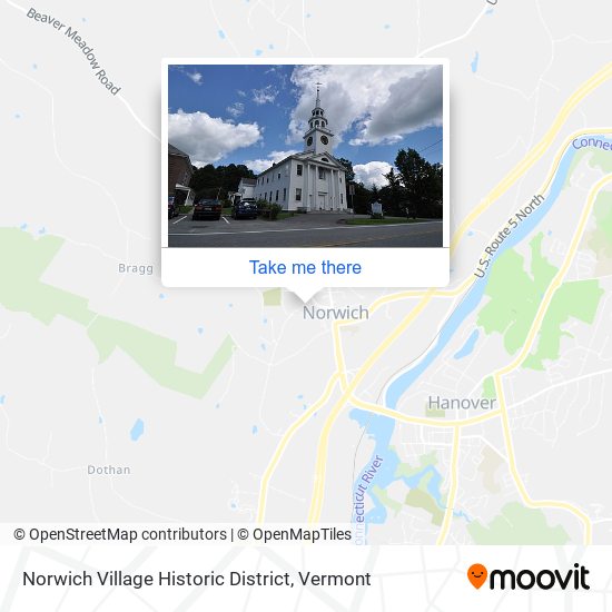 Norwich Village Historic District map