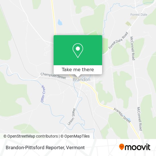 Brandon-Pittsford Reporter map