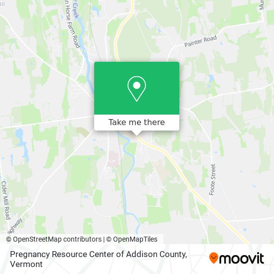 Mapa de Pregnancy Resource Center of Addison County
