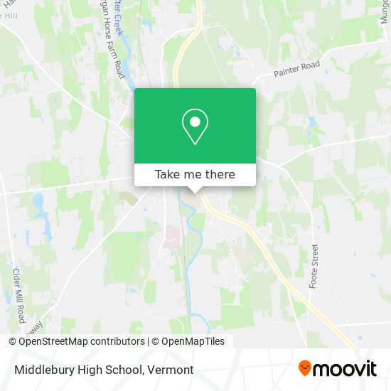 Middlebury High School map