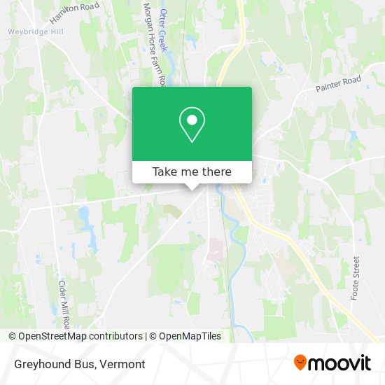 Greyhound Bus map