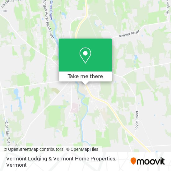 Mapa de Vermont Lodging & Vermont Home Properties