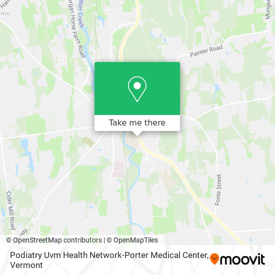 Mapa de Podiatry Uvm Health Network-Porter Medical Center