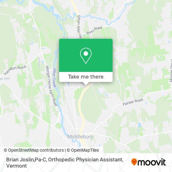 Mapa de Brian Joslin,Pa-C, Orthopedic Physician Assistant