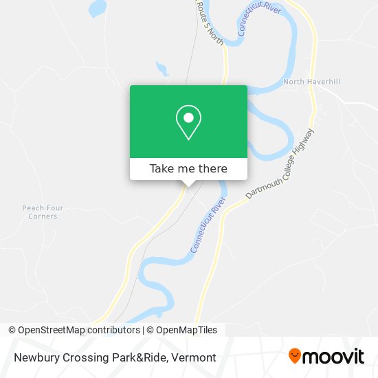 Newbury Crossing Park&Ride map