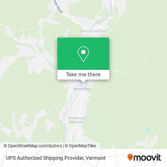 Mapa de UPS Authorized Shipping Provider