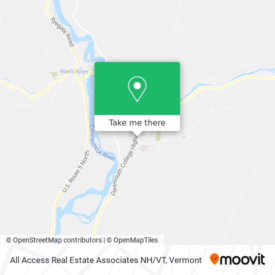 All Access Real Estate Associates NH / VT map