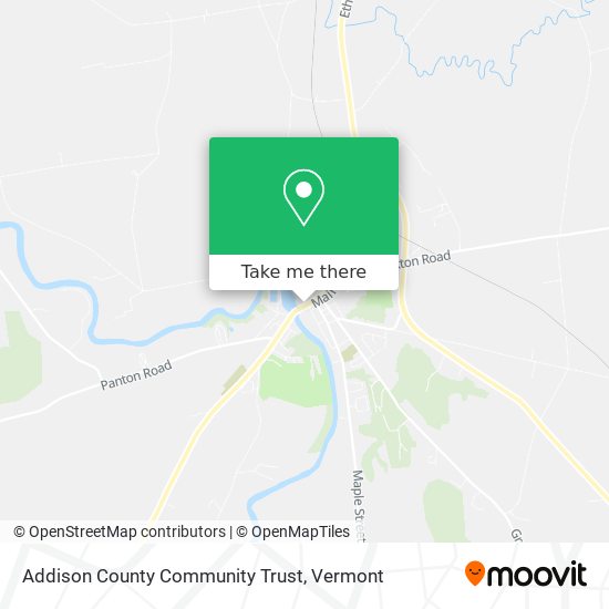 Addison County Community Trust map