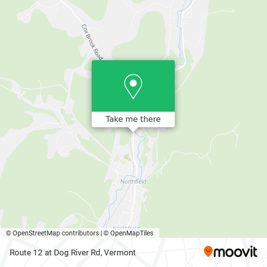 Route 12 at Dog River Rd map