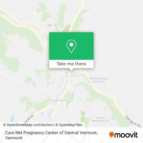 Care Net Pregnancy Center of Central Vermont map