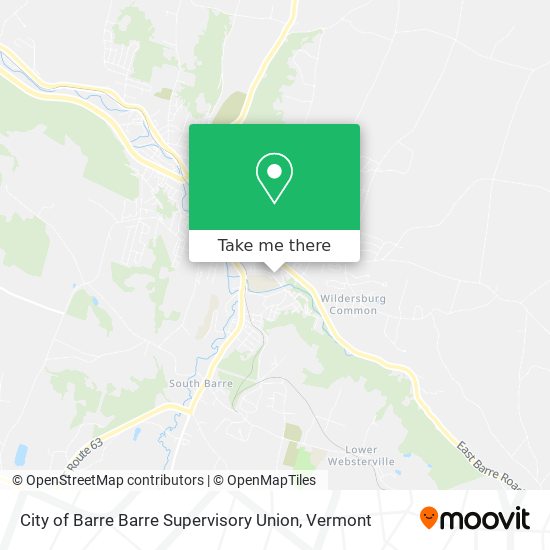 Mapa de City of Barre Barre Supervisory Union