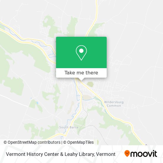 Vermont History Center & Leahy Library map