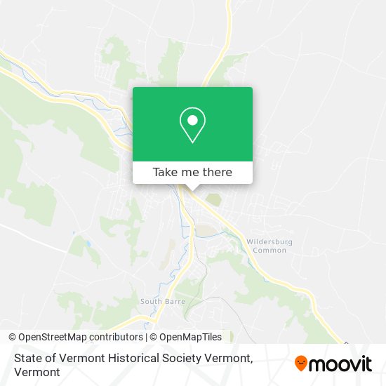 State of Vermont Historical Society Vermont map