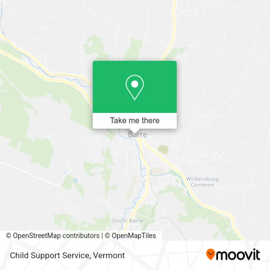 Mapa de Child Support Service