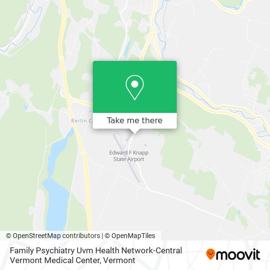 Family Psychiatry Uvm Health Network-Central Vermont Medical Center map