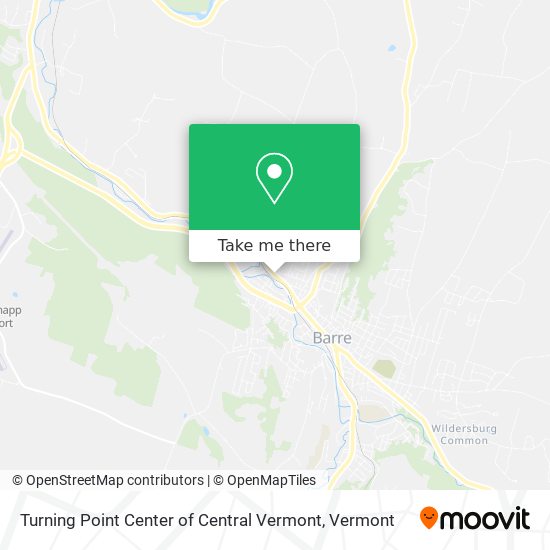 Mapa de Turning Point Center of Central Vermont