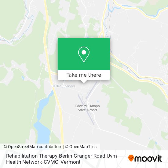 Rehabilitation Therapy-Berlin-Granger Road Uvm Health Network-CVMC map