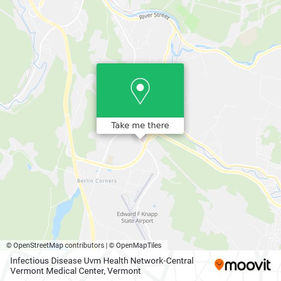 Infectious Disease Uvm Health Network-Central Vermont Medical Center map